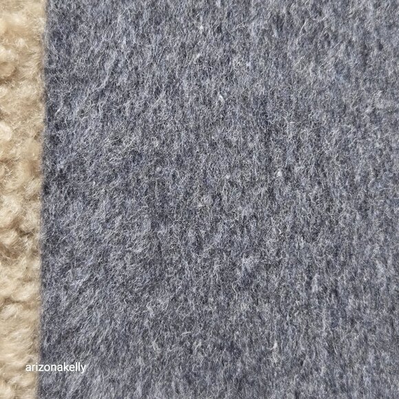 Wool Cashmere Grey Woven Scarf--Possibly Toteme - Picture 4 of 14